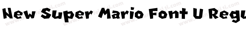New Super Mario Font U Regular字体转换